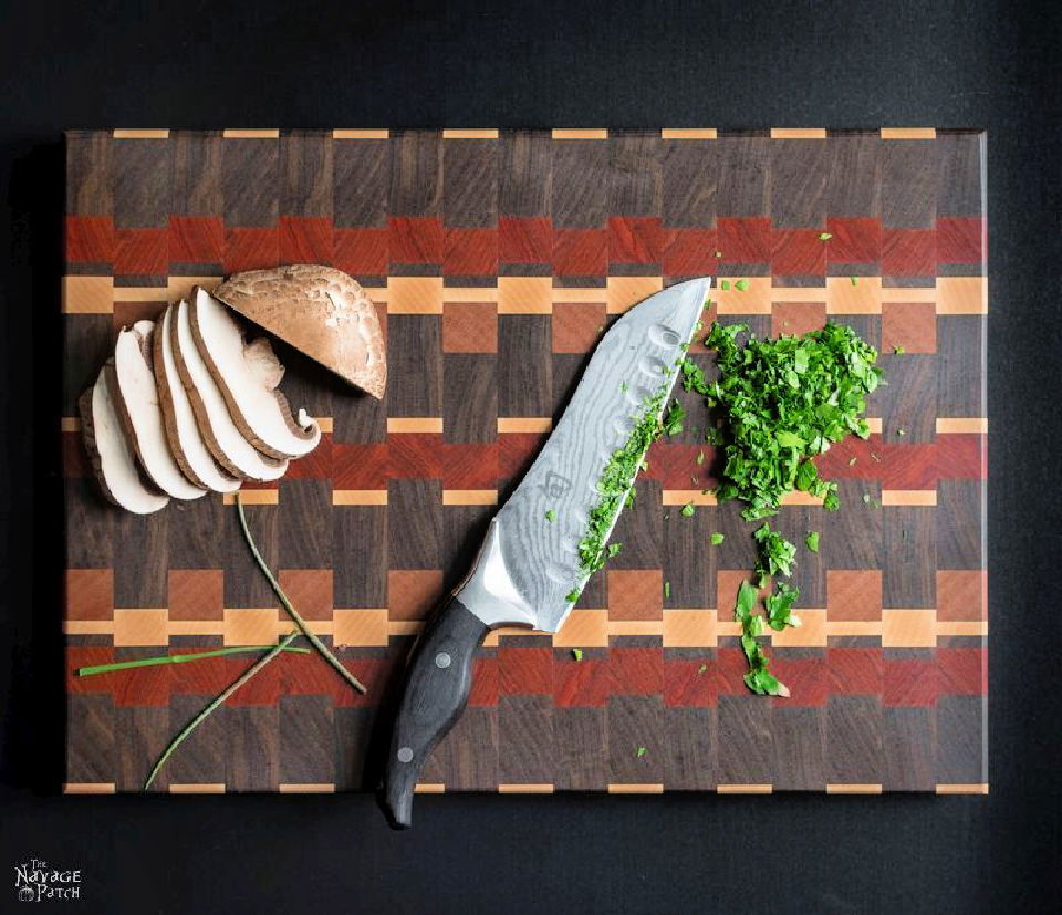 End Grain Cutting Board Woodworking Project