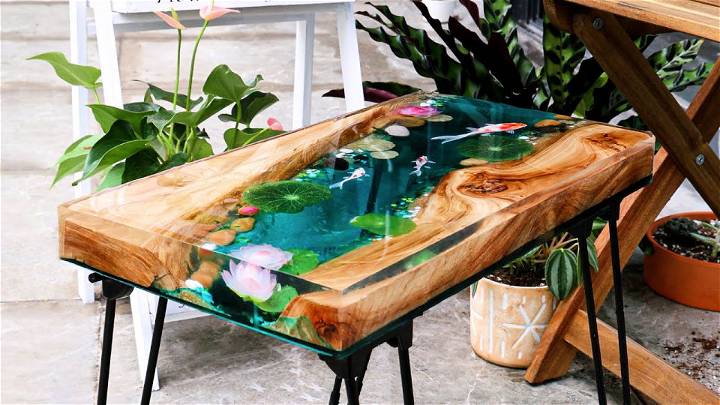 Creative Epoxy Resin River Table With Mold