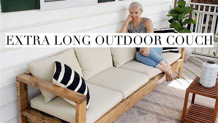 Free Extra Long Outdoor Couch Plan