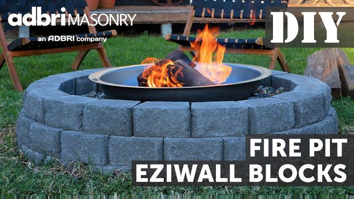 Fire Pit With Eziwall Blocks