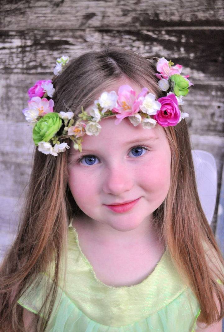 Easy to Make Flower Crown for Kids