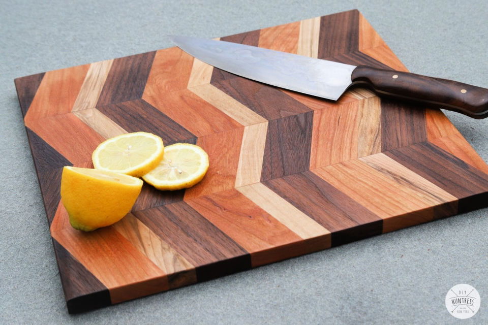 Free Chevron Cutting Board Plan