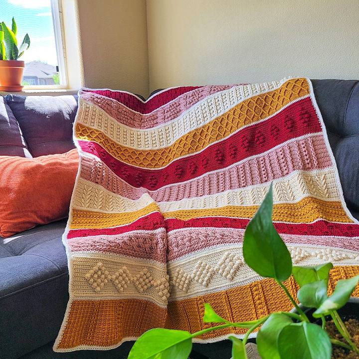 Free Crochet Along Blanket Pattern