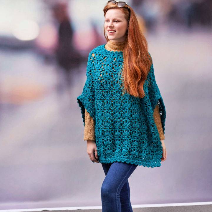 Free Crochet Let's Party Poncho Pattern to Download