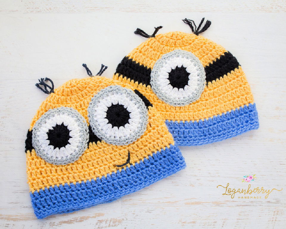 Free Crochet Minion Beanie Pattern