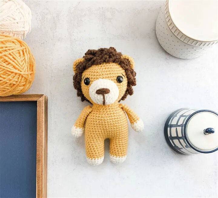 Free Crochet Pattern for Mini Lion Toy