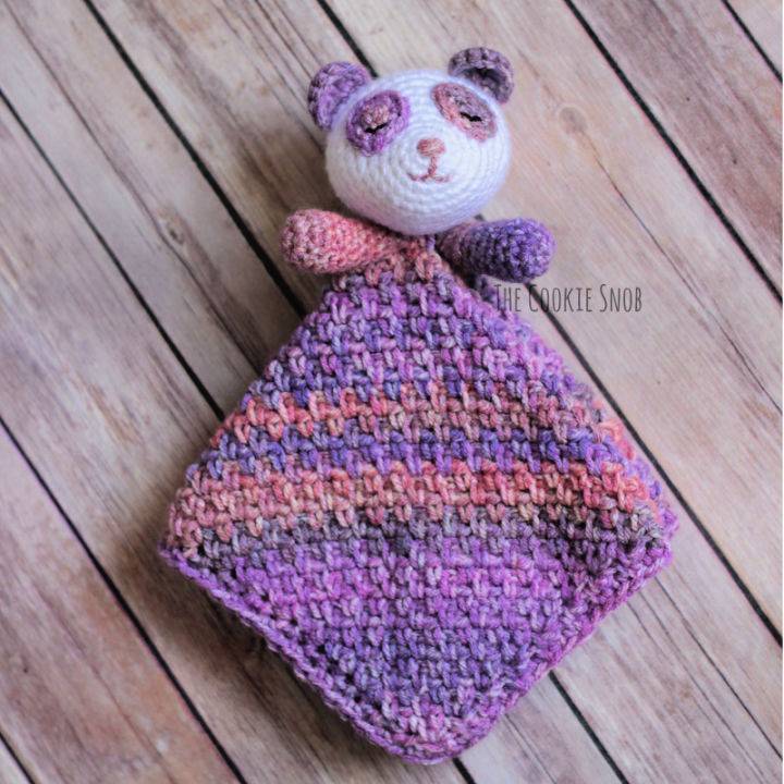 Free Crochet Snuggly Panda Lovey Pattern