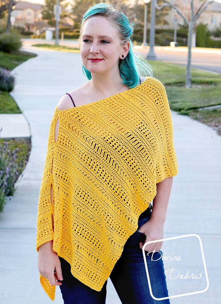 Free Crochet Stephanie Poncho Pattern