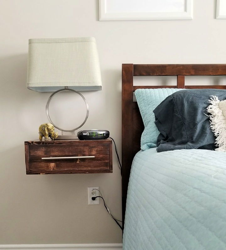 Free Floating Bedside Table Plan