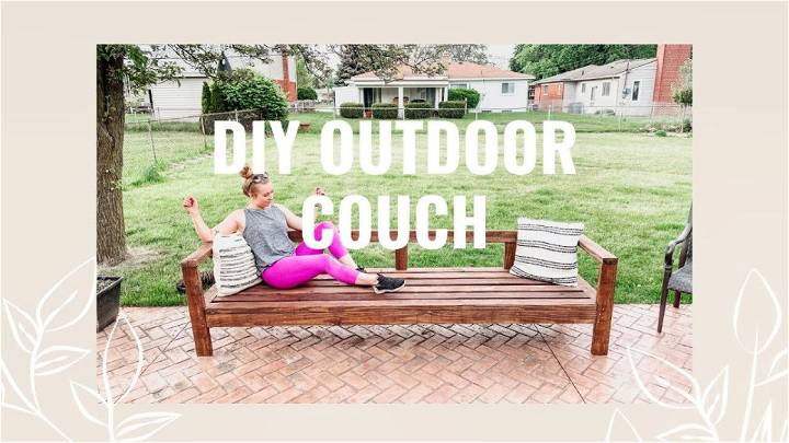 Free Outdoor Couch Plan