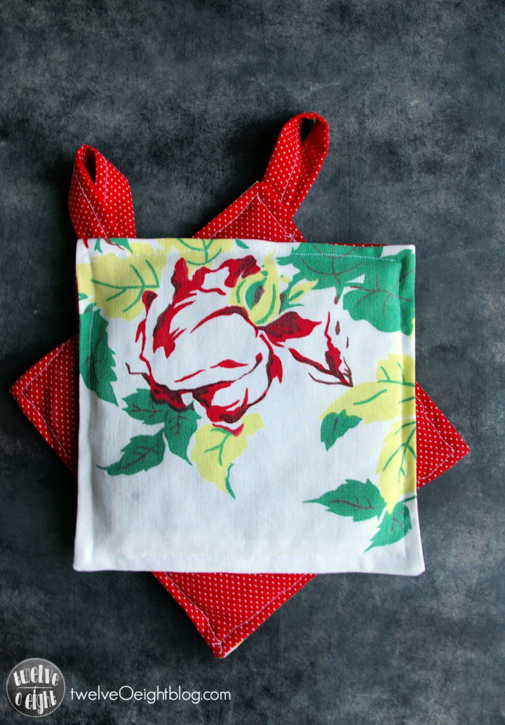 Free Retro Pot Holders Sewing Pattern