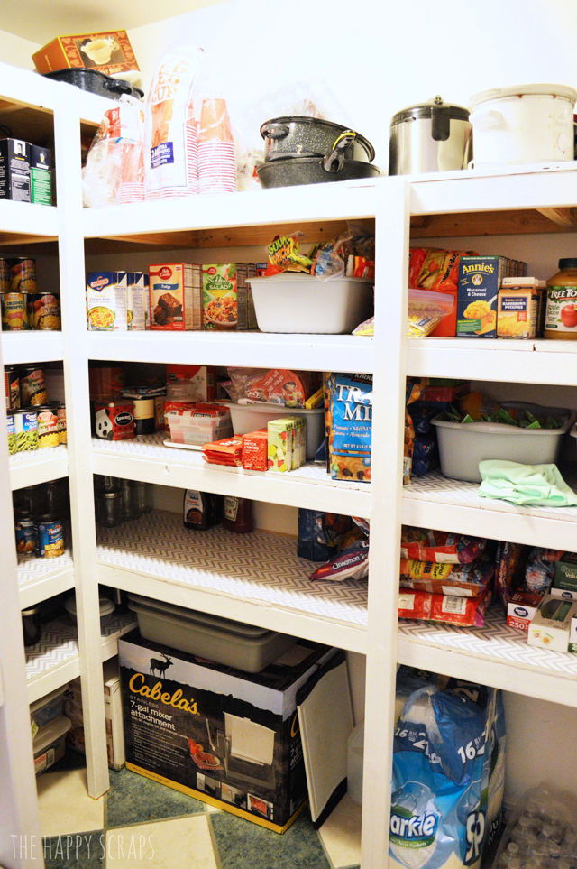 Functional DIY Pantry Shelving