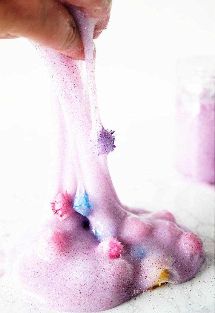 Homemade Glitter Slime Without Borax