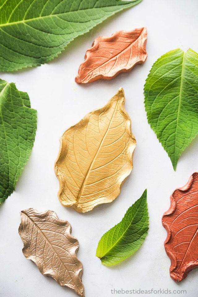 Gorgeous Air Dry Clay Leaf Dish Art