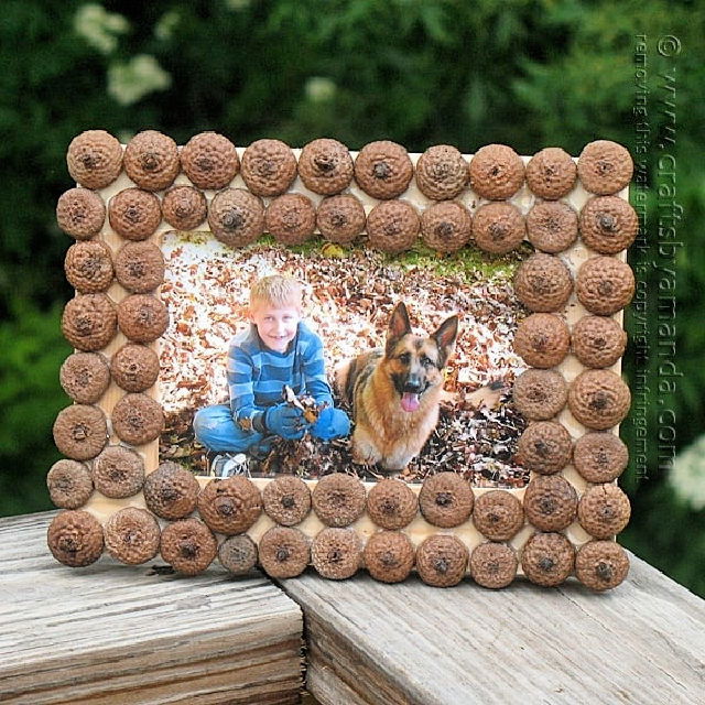 Handmade Acorn Frame Father's Day Gift