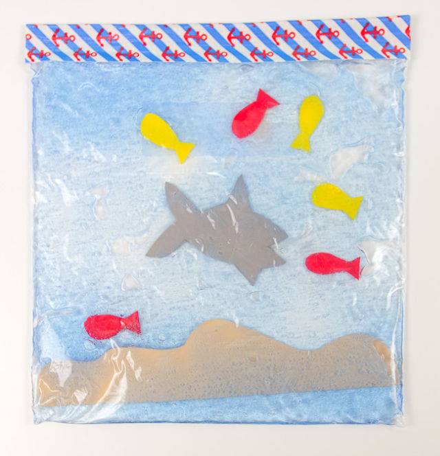 Handmade Feed the Shark Sensory Bag for Toddler