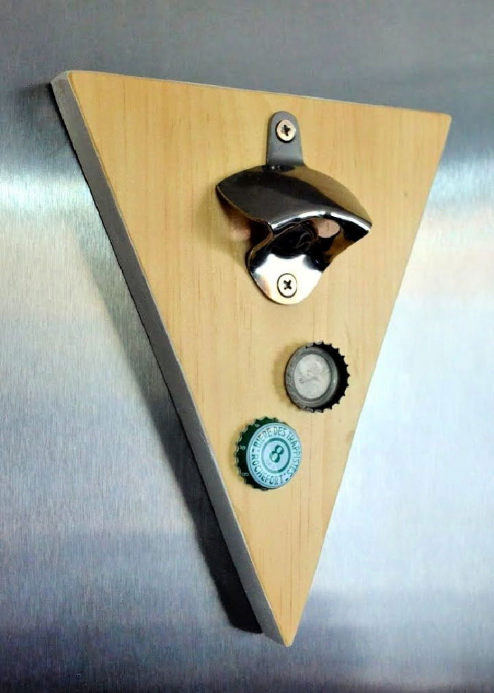 Handmade Magnetic Bottle Opener Using Scrap Wood