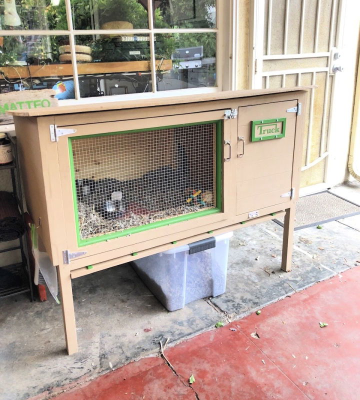 Handmade Outdoor Rabbit Hutch