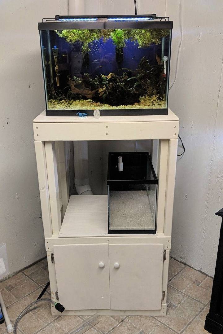 Handmade Wooden Aquarium Stand