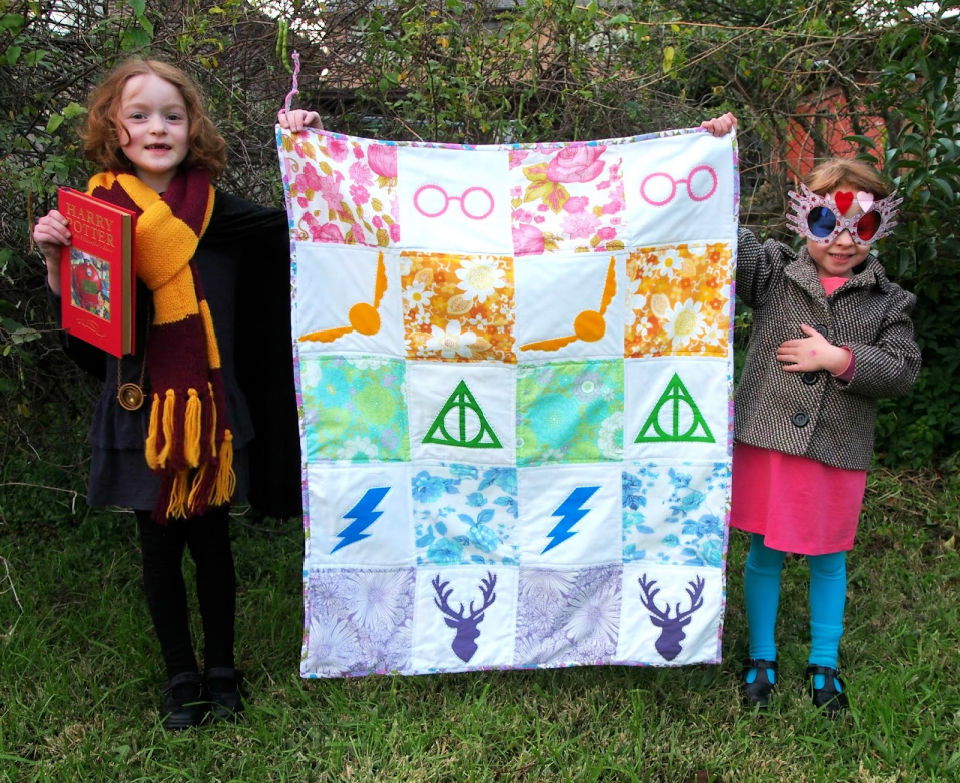 Screen Printed Harry Potter Quilt