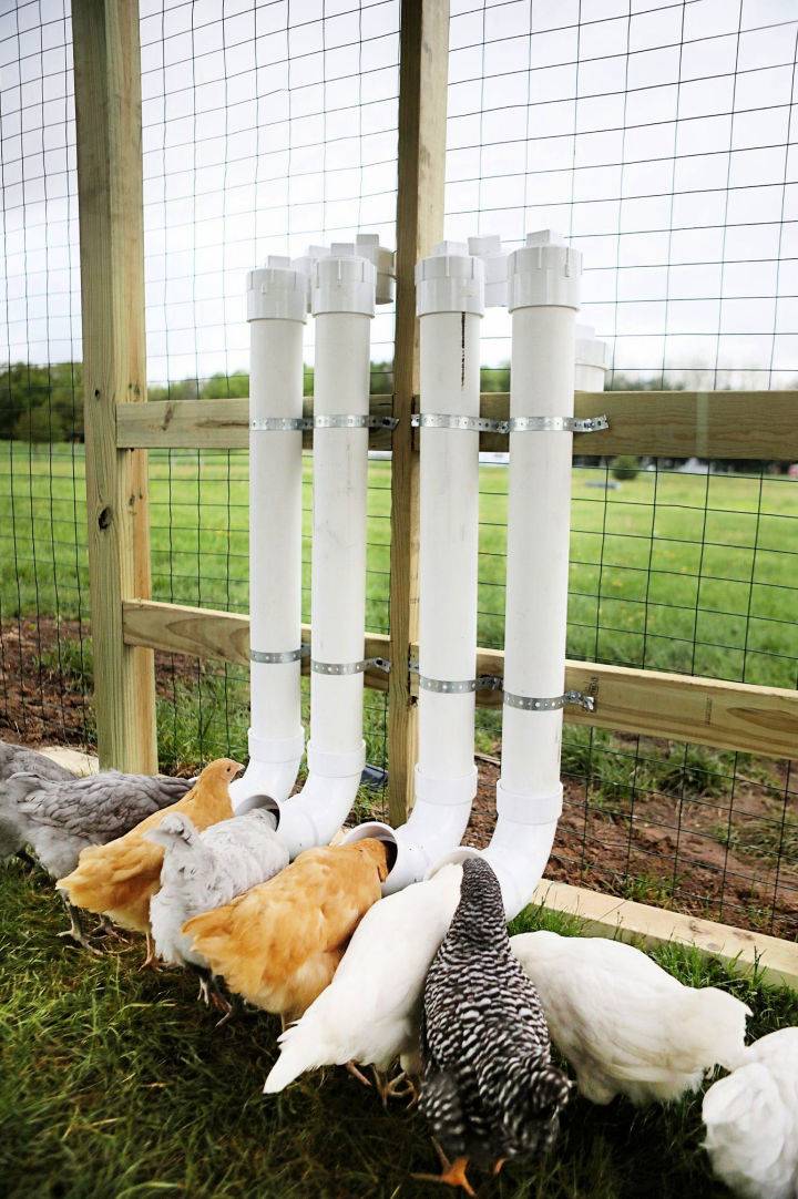Homemade Chicken Feeders From Pvc