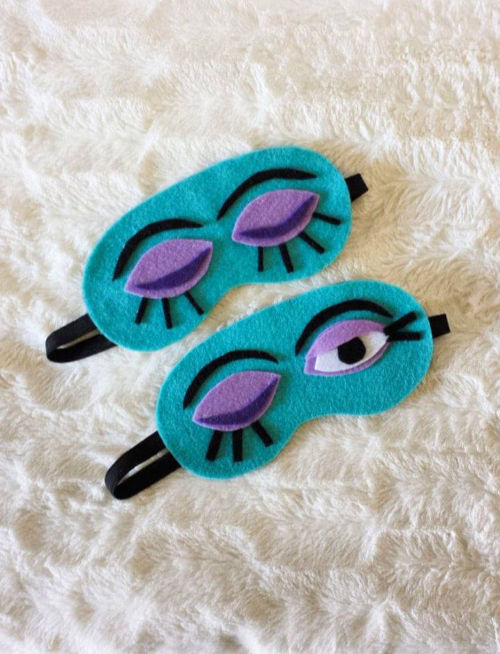 Homemade Sleep Masks With Felt