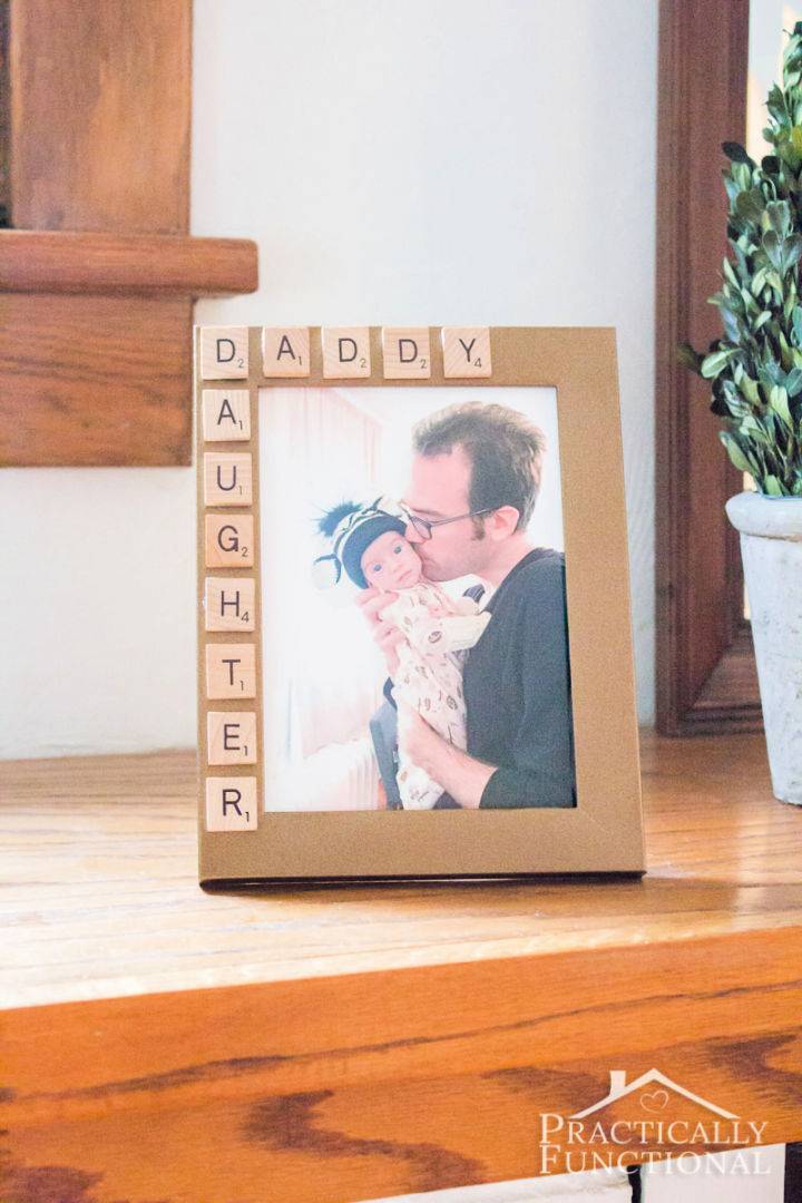 Homemade Picture Frame for Father's Day Gift
