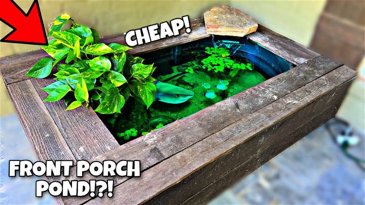 Homemade Porch Pond