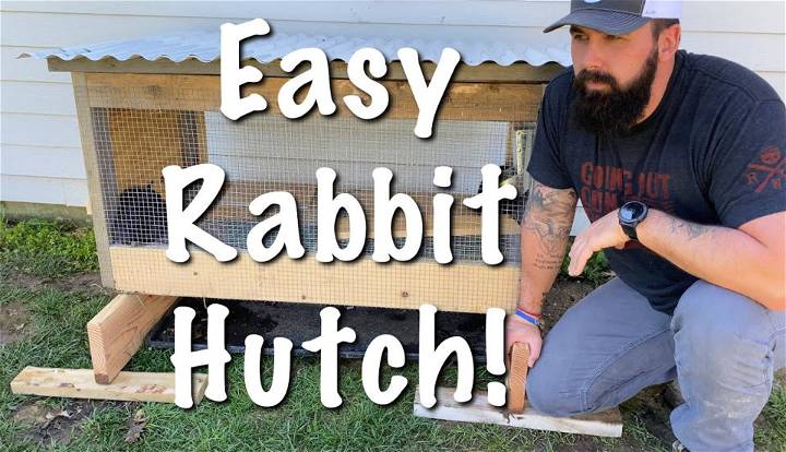 Homemade Wooden Rabbit Hutch