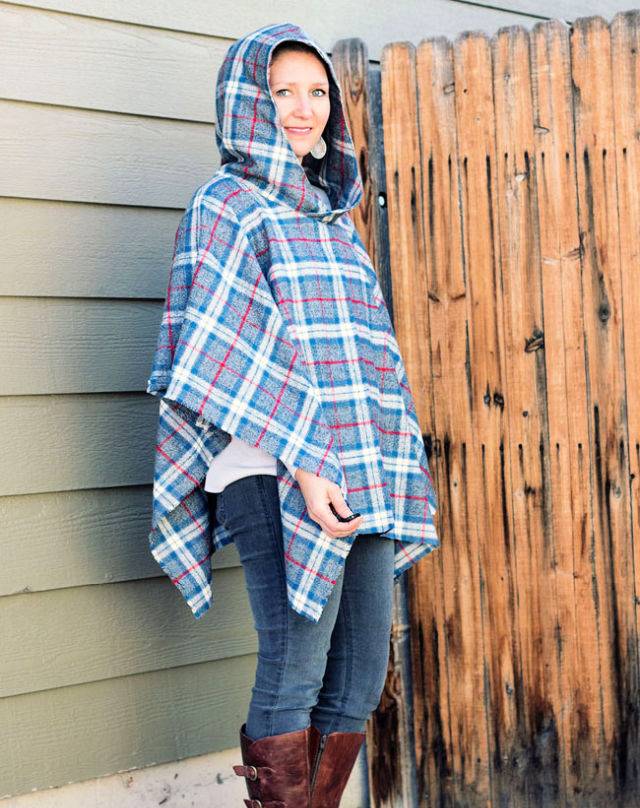 Hooded Wool Cape Sewing Pattern