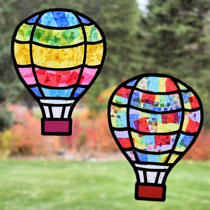 DIY Hot Air Balloon Suncatchers 