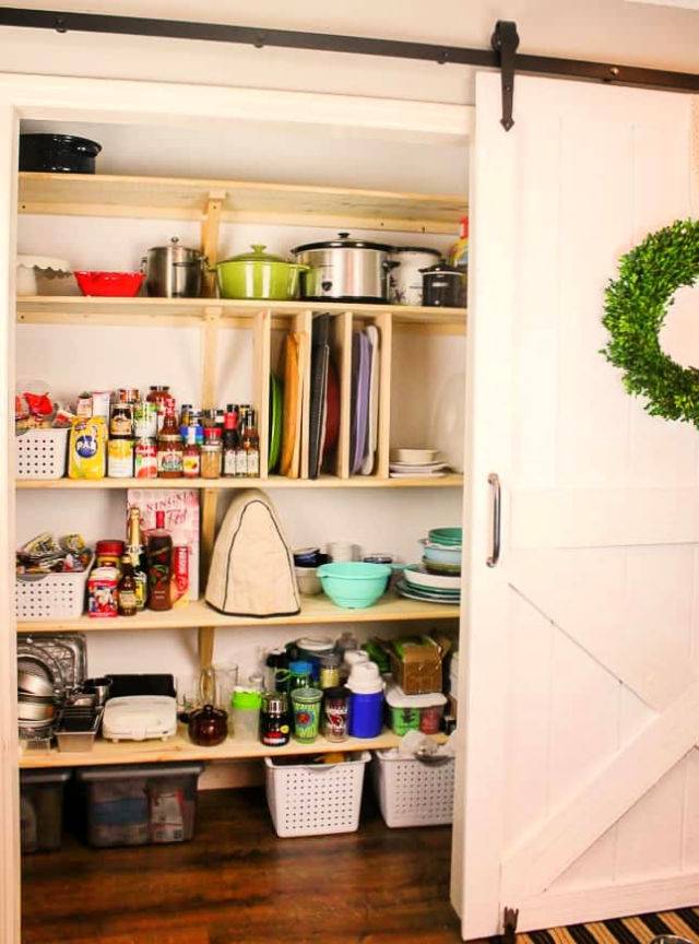 How to Build Pantry Shelves