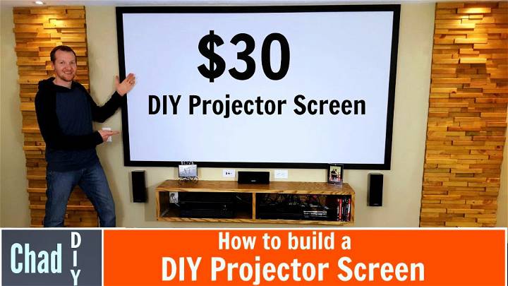 How to Build a Projector Screen for Under $30