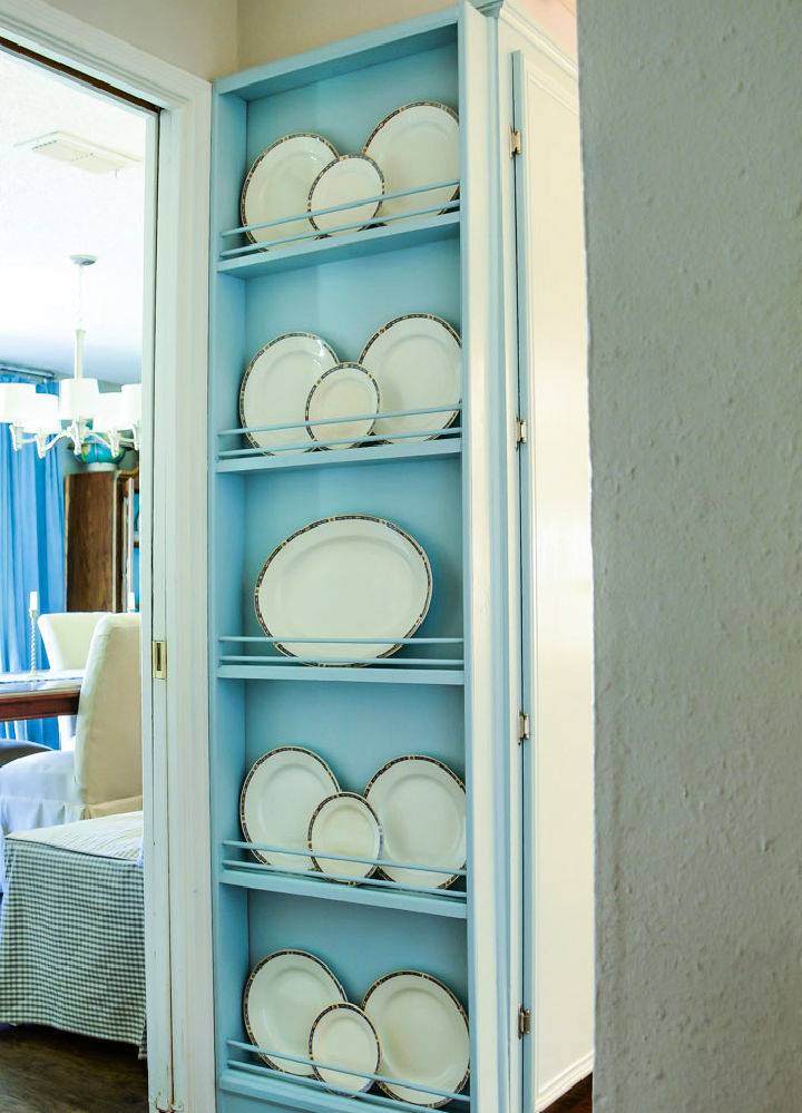 How to Build a Wall Mounted Plate Rack
