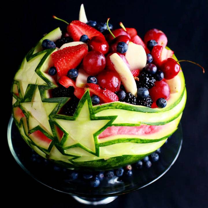 How to Carve a Stars and Stripes Watermelon
