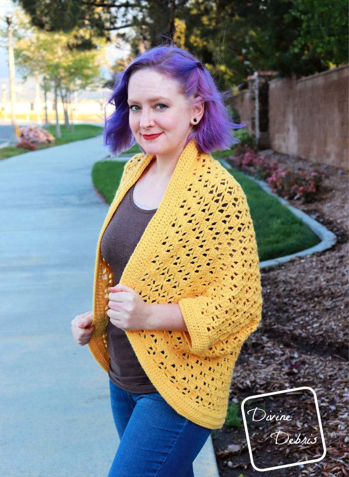 How to Crochet Erin Cocoon Shrug