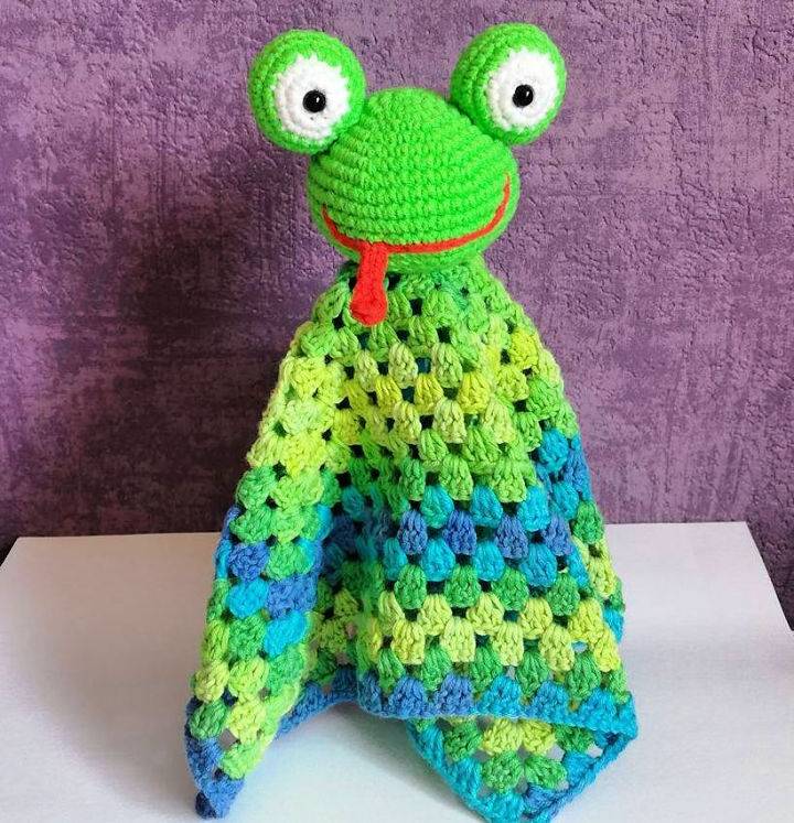 How to Crochet Frog Blankie Free Pattern