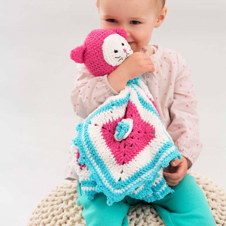 How to Crochet Kitty Love Blankie Free Pattern
