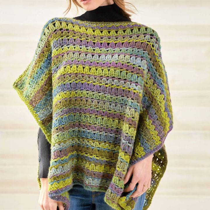 How to Crochet Perfect Poncho Free Pattern