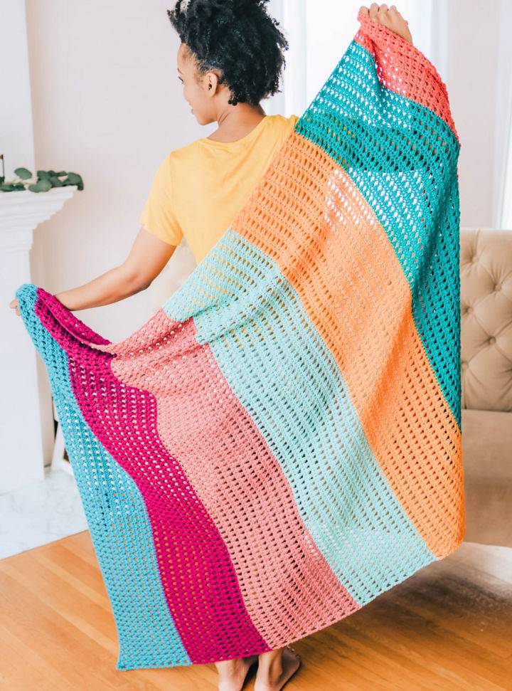 How to Crochet Saltwater Afghan - Free Pattern