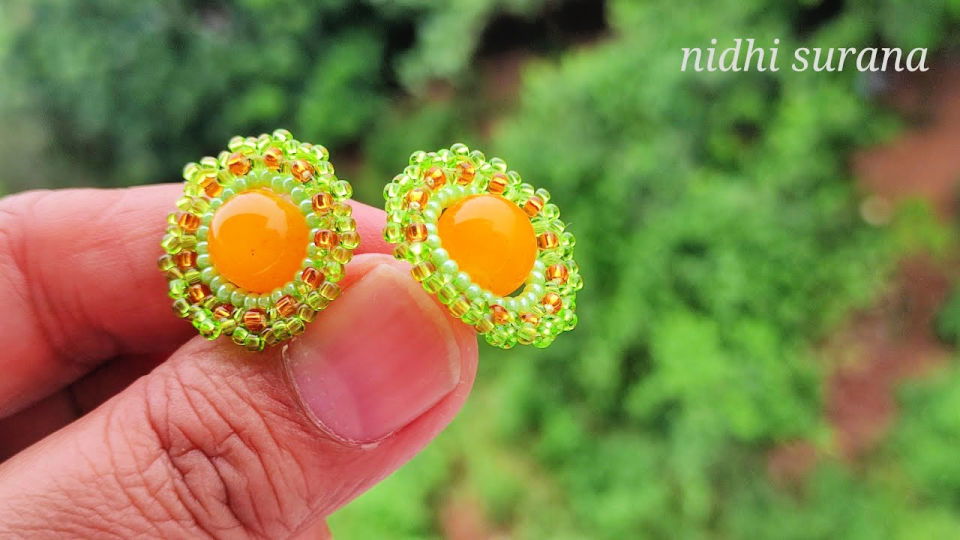 How to Make Beaded Stud Earrings