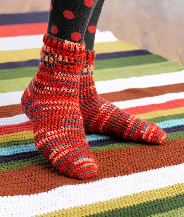 How to Make Crochet Socks Free Pattern