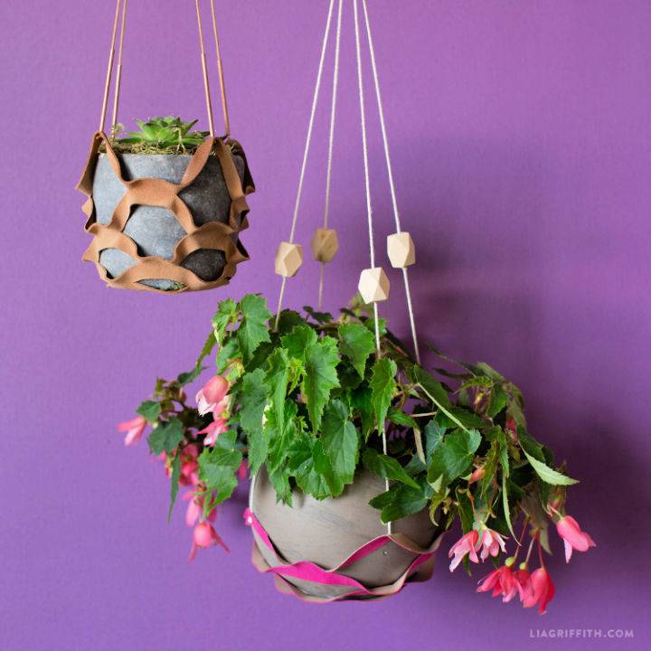 How to make Leather Plant Hanger