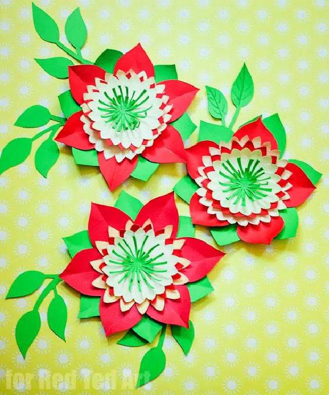 DIY Paper Flowers With Free Template
