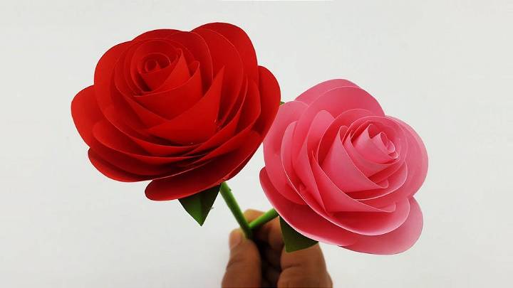 How to Make Paper Rose Flower