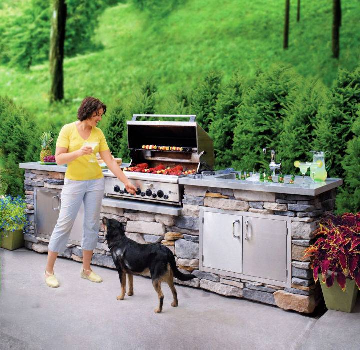 How to Make a Stone Outdoor Kitchen