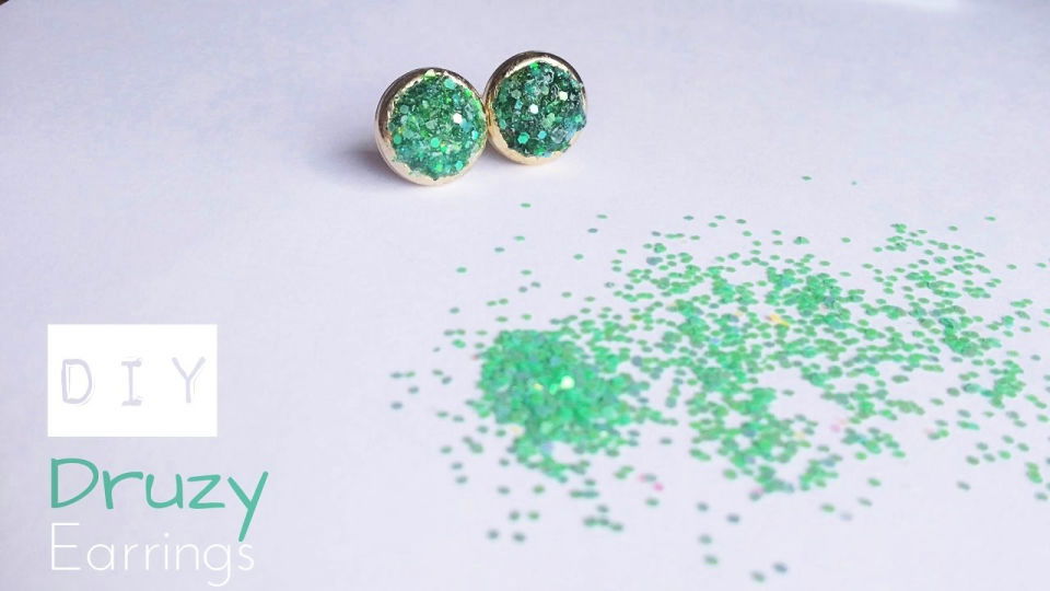 How to Make Your Own Druzy Stud Earrings