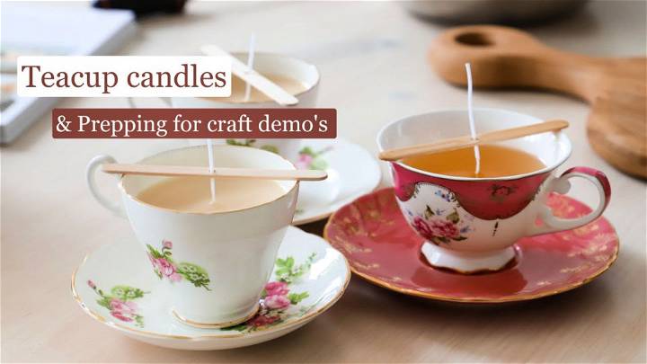 How to Make Your Own Teacup Candles