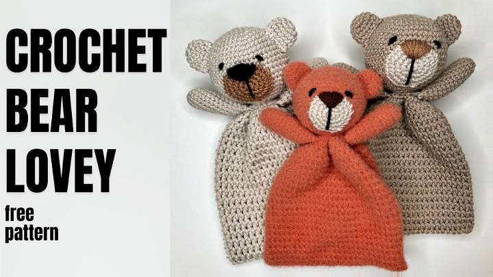 How to Make a Bear Lovey Free Crochet Pattern