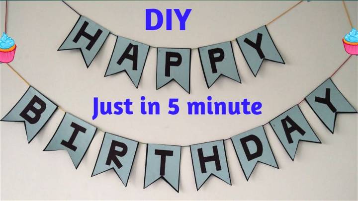 Make a Birthday Banner in 5 Minute